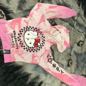 Hello kitty crop hoodie!